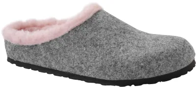 Produktbild von Birkenstock Kaprun  Damen - Herren  Clog  happy lamb  Wollfilz, Farbe:anthrazit happy lamb black, Größe:44, Weite:Schmal