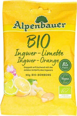 Productafbeelding van Alpenbauer Bonbons Gember-Sinaasappel (90 gr)