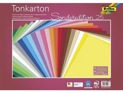 Obrázok produktu pre folia 6122/25 99 folia farebný kartón, (š)500 x (v)700 mm, 220 g/m², rôzny