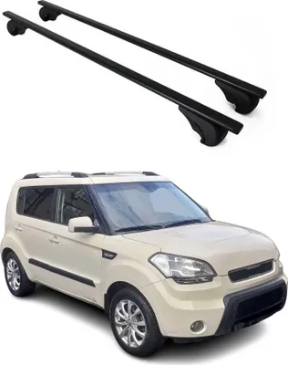 Obrázok produktu pre Priečne strešné nosiče pre Kia Soul 2009–2013, čierna farba