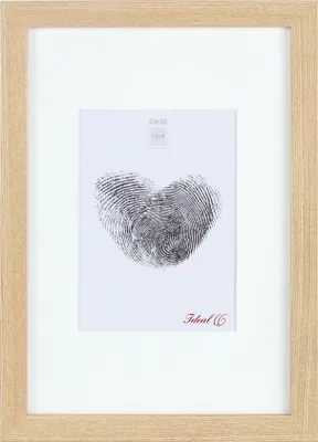 Produktbild von Holz Bilderrahmen Passepartout Lifestyle Foto Rahmen Collage Wanddeko Poster S66 - Farbe: Natur | Format: 20x20