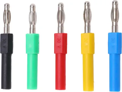 Image de 5 pièces/kit J.20012 Fiche banane 4mm mâle vers 2mm femelle Adaptateur pour multimètre