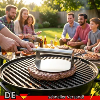 Produktbild von Burgerpresse Edelstahl Smash Burger Patties Fleisch
