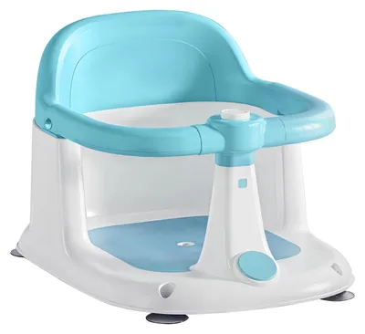Immagine prodotto di Seggiolino da bagno per neonati, design antiscivolo, ventose di sicurezza, colore blu