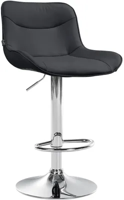 Produktbild von CLP Barhocker Vonore Kunstleder Höhenverstellbar Und 360 Grad Drehbar schwarz Gestell Farbe chrom