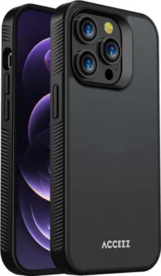 Zdjęcie produktu dla Accezz Rugged Frosted Backcover dla Apple iPhone 14 Pro - czarny