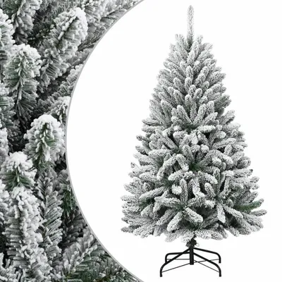Image de Arbre de Noël artificiel entièrement enneigé, 120 cm - Modèle à poser, facile à installer