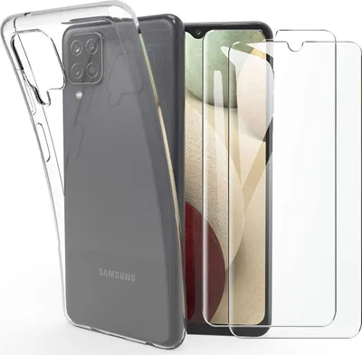 Obrázok produktu pre Puzdro pre Samsung Galaxy A12 s 2 ochrannými krytmi z tvrdeného skla Phonillico®