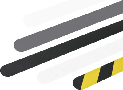 Produktbild von m2-Antirutschbelag Easy Clean R10, langnachl./schwarz, 25x800 mm, 10 Streifen/VE