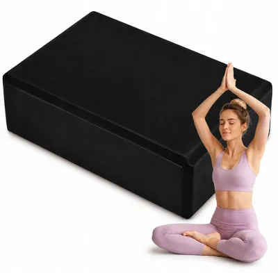 Obrázek produktu pro Černá kostka na jógu EVA pro fitness a pilates