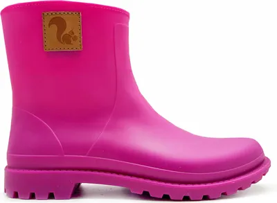 Produktbild von Damen Gummistiefel vegan aus biologisch abbaubarem Pflanzenkunststoff klassisches Design Orchideenrosa