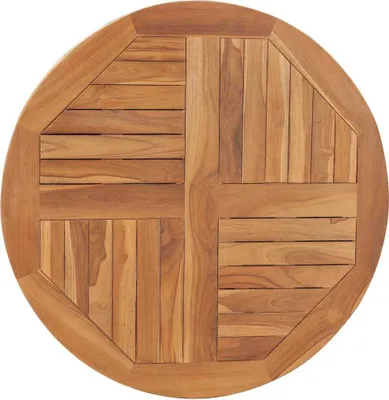 Produktbild von vidaXL Tischplatte Massivholz Teak Rund 2,5 cm 80 cm