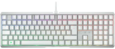 Produktbild von CHERRY XTRFY MX 3.1 - Tastatur - 100% - full size - Hintergrundbeleuchtung - USB-C - QWERTZ - Deutsch - Tastenschalter: CHERRY MX2A Brown - weiß
