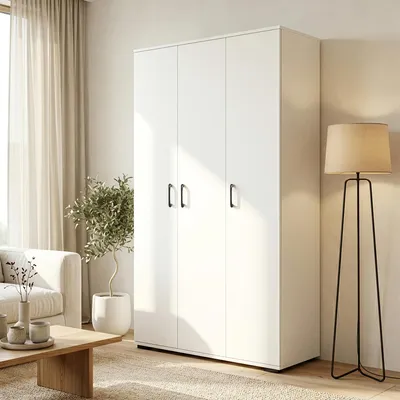 Produktbild von Mehrzweckschrank 'Chalvefted' mit 3 Türen 175 x 90 x 35 cm Weiß