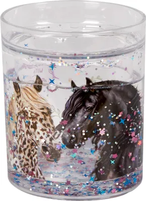 Immagine prodotto di Portamatite glitterato - amici dei cavalli