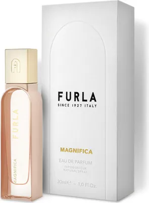 Imagen del producto de Furla Magnifica, para mujer, 30 ml, envase no recargable, notas de melocotón, lavanda, mandarina, lilas, gardenia, rosa, ámbar, sándalo, orquídea