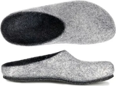 Produktbild von Magicfelt Filz Pantoffeln Aus 100% reiner Wolle, Rutsch- und wasserfeste Sohle, Anatomisch geformt