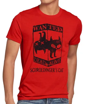 Produktbild von BaumwolleCloud Schroedingers Katze Wanted Herren T-Shirt