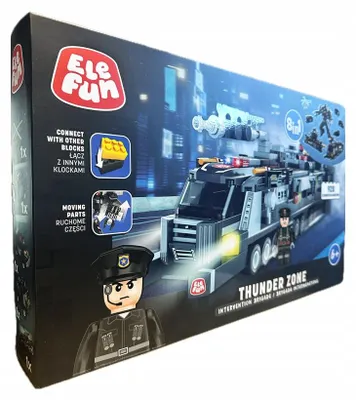 Produktbild von Elefun Interventionsteam Konstruktionsbausteine 928 Teile 8 Modelle