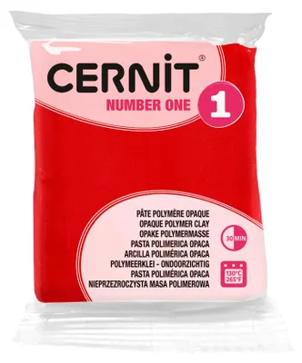 Zdjęcie produktu dla Cernit Polymer Clay N°1 Glinka polimerowa Red 56 g