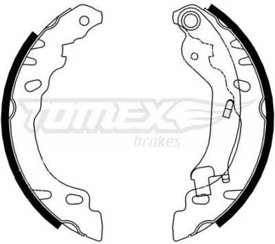 Produktbild von TOMEX brakes Bremsbackensatz Trommelbremse Hinten für FIAT PANDA (169) 180mm TX 21-61