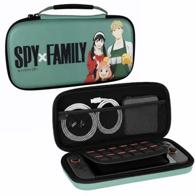 Produktbild von Konix 2849000009, Messengerhülle, Nintendo, Grün, Nintendo Switch, Nintendo Switch Lite, Nintendo Switch OLED, Stoßfest, Staubresistent, Kratzresistent, Reißverschluss