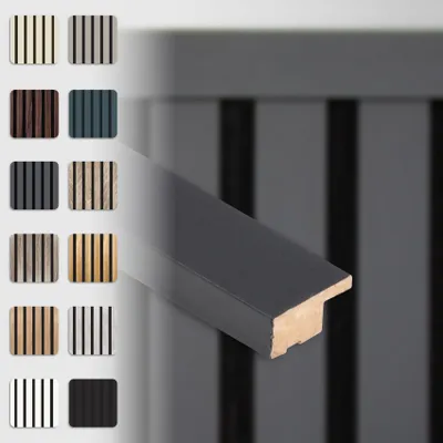Produktbild von HEXIM Akustikpaneele Zubehör Abschlussleiste Lamellen MDF Wandverkleidung