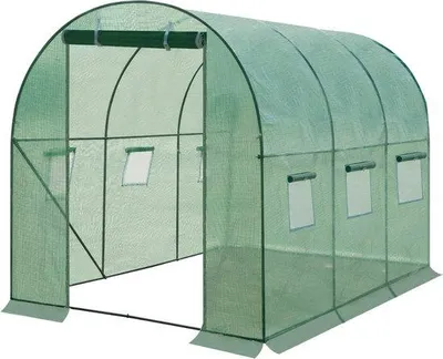 Zdjęcie produktu dla Namiot do uprawy pomidorów 300 x 200 x 190 cm, 6 okien, foliowa szklarnia, do użytku na zewnątrz