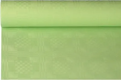 Produktbild von Papiertischtuch mit Damastprägung 8 m x 1,2 m pastellgrün