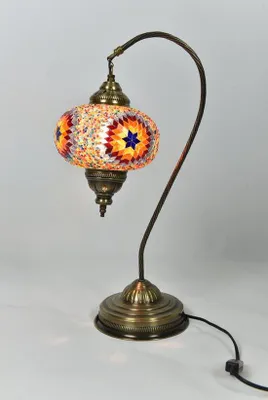 Produktbild von Handgemachte türkische Nachtlampe, mehrfarbige orientalische Märchenlampe