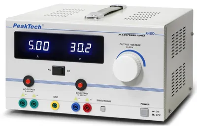 Labor-Netzteil AC/DC 0-30V 0-5A, stabilisiert
