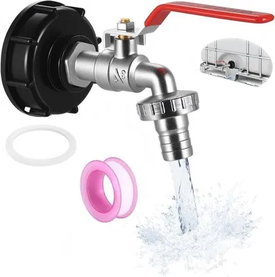 Produktbild von IBC-Tank-Anschlussstück S60x6 für Regenton und Wasserspeicher 3/4 Zoll