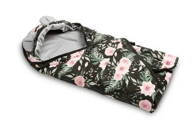Produktbild von Sensillo Velvet Wickeldecke für Babyschale Blumenmuster