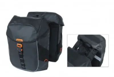 Produktbild von Basil Miles Tarpaulin, Hinten, Fahrradtasche, Plane, Schwarz, 34 l, 10 kg