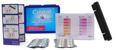 Produktbild von CRISTAL SET Wassertestgerät Sauerstoff pH + Nachfüllpackung