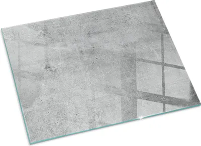 Produktbild von Textur von Rohbeton – Glasbodenplatte für – Kaminofen – Kaminplatte Glas – Schutzglas – Funkenschutzplatte –Glasbodenplatte Feuerfeste – Hitzeschutzplatte – Bodenschutz aus Glas – 80x60 cm