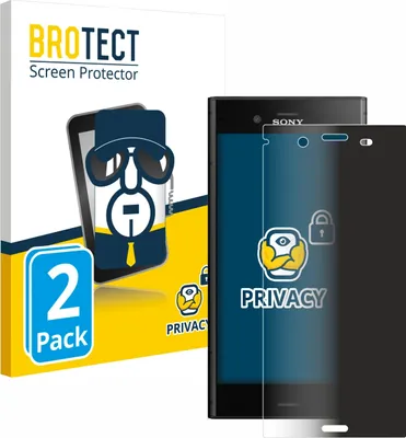 Produktbild von 2x BROTECT Sichtschutzfolie für Sony Xperia XZ1 Anti-Spy Privacy Sichtschutz Blickschutz Folie Blaulicht-Schutz