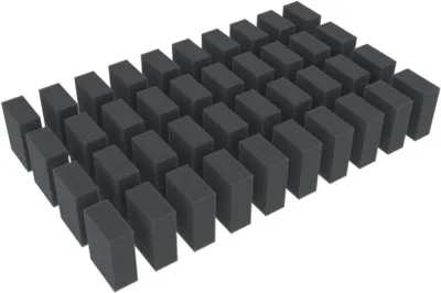 Produktbild von 40 Schaumstoffquader Distanzstücke 40x30x15mm feinporig