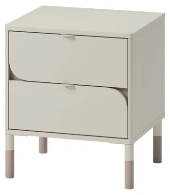 Produktbild von MIRJAN24 Nachttisch Harmony HR07, Nachtschrank mit zwei Schubladen, Jugendzimmer Kollektion (Farbe: Cashmere / Cashmere + Trüffel)