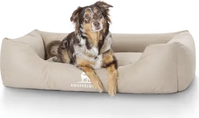 Produktbild von Knuffelwuff Hundebett Finlay aus Nylongewebe Übergröße XXXL 155 x 105cm Beige