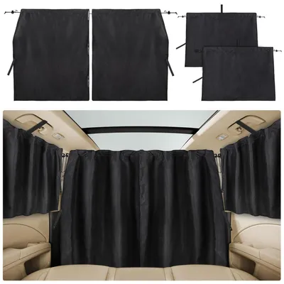 Immagine prodotto di Set di 3 tende parasole per auto, protezione per finestrini, oscuranti, dimensioni 180 x 110 cm