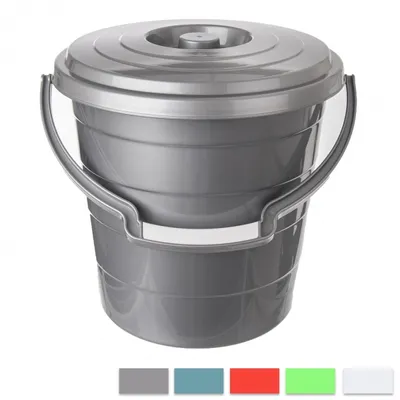 Produktbild von ORION Eimer aus robustem Kunststoff, 20 Liter Fassungsvermögen, mit Deckel und stabilem Tragegriff