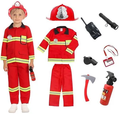 Immagine prodotto di Set di costumi per bambini - 8 pezzi, set di accessori - costume da travestimento - costume per il carnevale - cosplay - per bambini dai 2 ai 14 anni