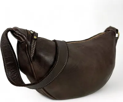 Produktbild von Handtasche Ledertasche Umhängetasche Cross Body Bag Vintage Gewaschnes Echtleder Dunkelbraun
