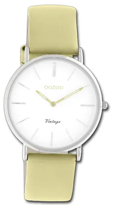 Obrázek produktu pro Hodinky Oozoo, kolekce Vintage, zelený kožený řemínek, quartz, analogové zobrazení, model D3UOC20282