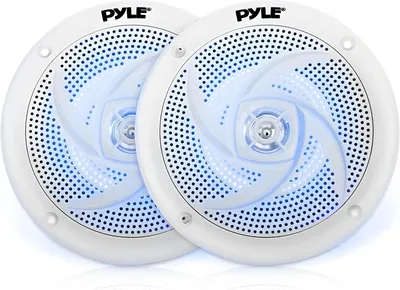 Obrázok produktu pre Pyle Outdoor Speaker Box - vodeodolný vonkajší reproduktorový systém s LED svetlami ako reproduktor do lode, auta a bazéna, povrchový reproduktor 180 W