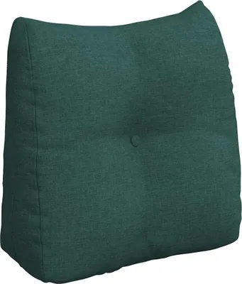 Image de vidaXL Dossier Coussin vert foncé 45 x 24 x 50 cm Tissu