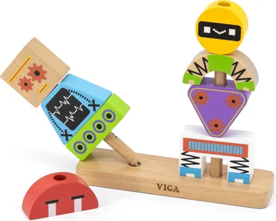 Produktbild von Viga 44652 Klocki do ukladania - Roboty