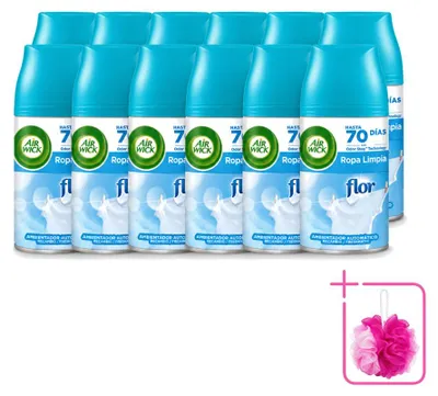 Obrázek produktu pro 12 kusů náplně do automatického osvěžovače vzduchu Air Wick Freshmatic – vůně květin a svěžesti – 250 ml – výhodný balení
