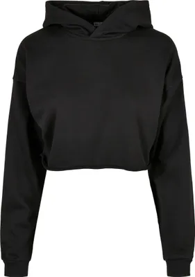 Produktbild von Urban Classics Kapuzenpullover Damen Ladies Oversized Cropped Hoody schwarz XXL